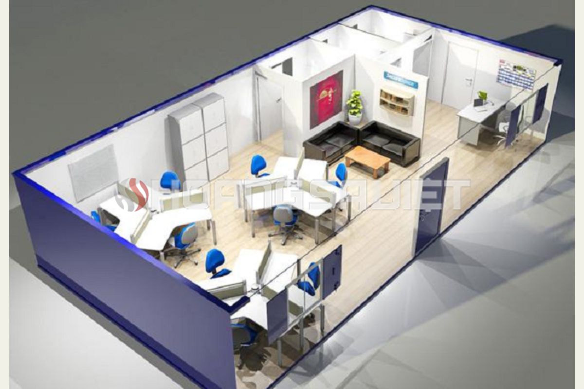 Mô hình văn phòng lắp ghép