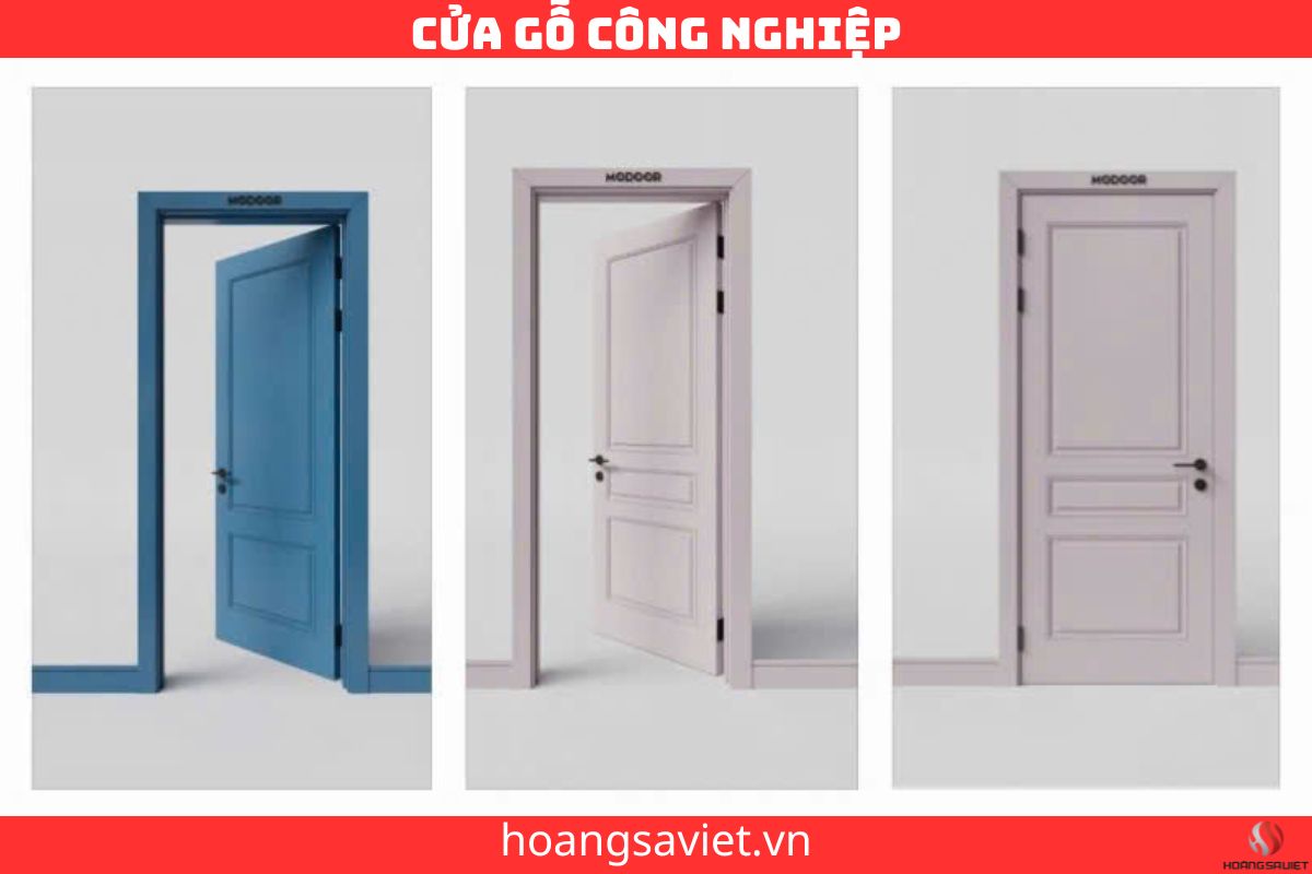 Cửa gỗ công nghiệp đẹp, giá rẻ