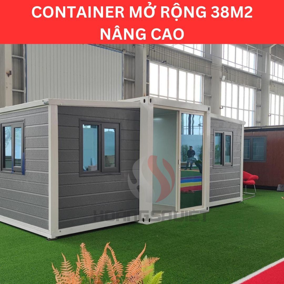 Expandable container raised 38m2