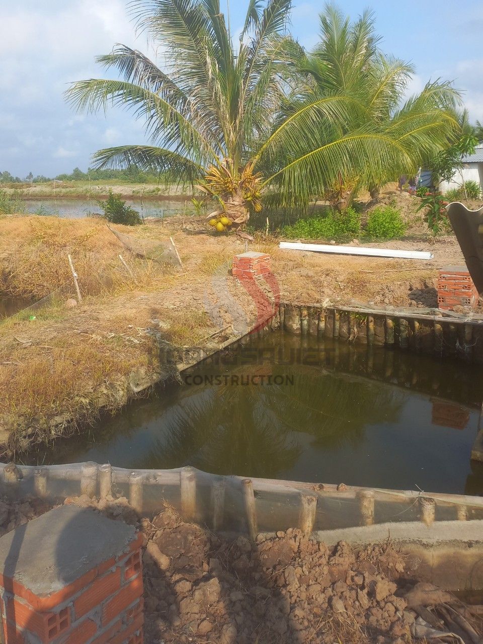 Mặt bằng trước khi xây dựng tại Cà Mau