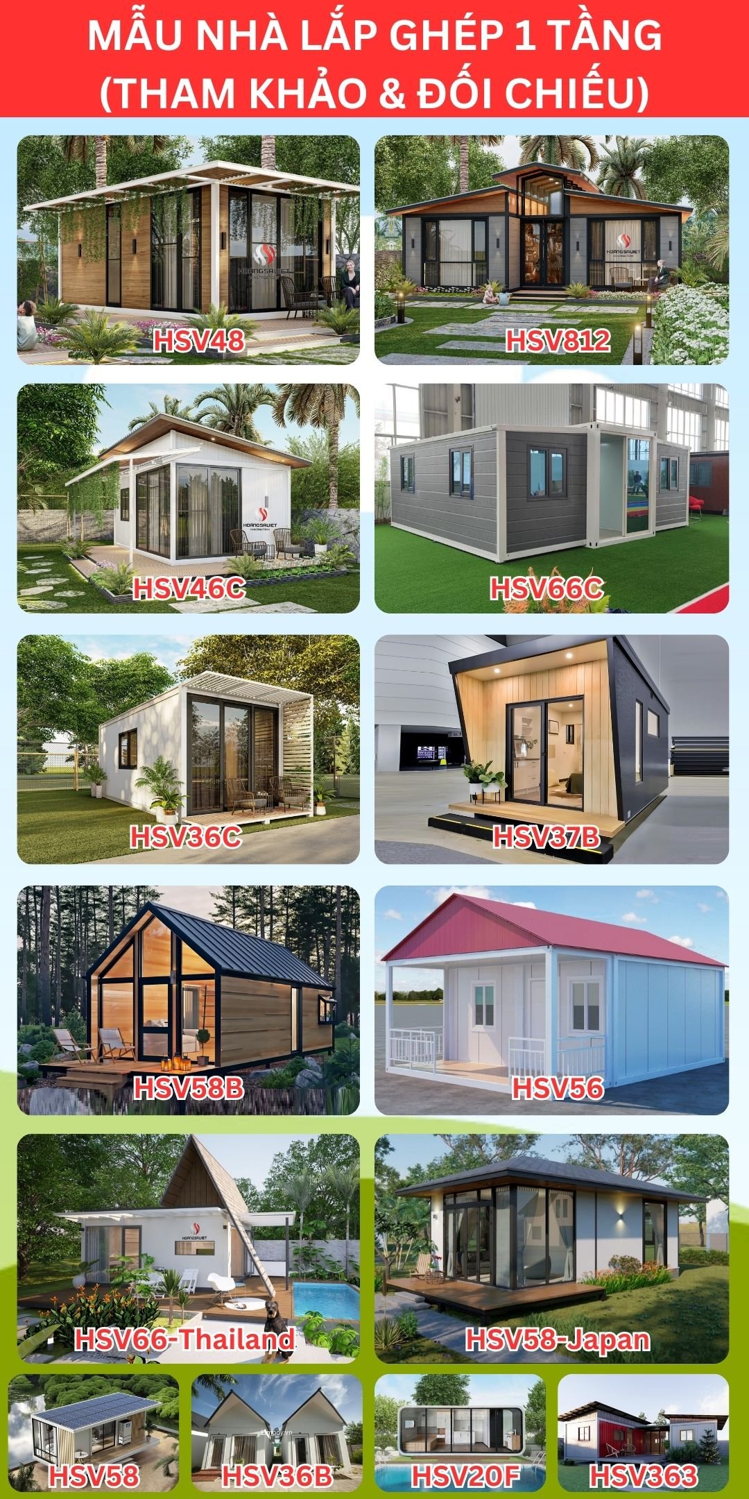 Mẫu nhà lắp ghép 1 tầng