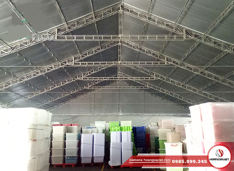 Cho thuê nhà bạt làm kho tạm Cho thuê nhà bạt làm kho tạm
