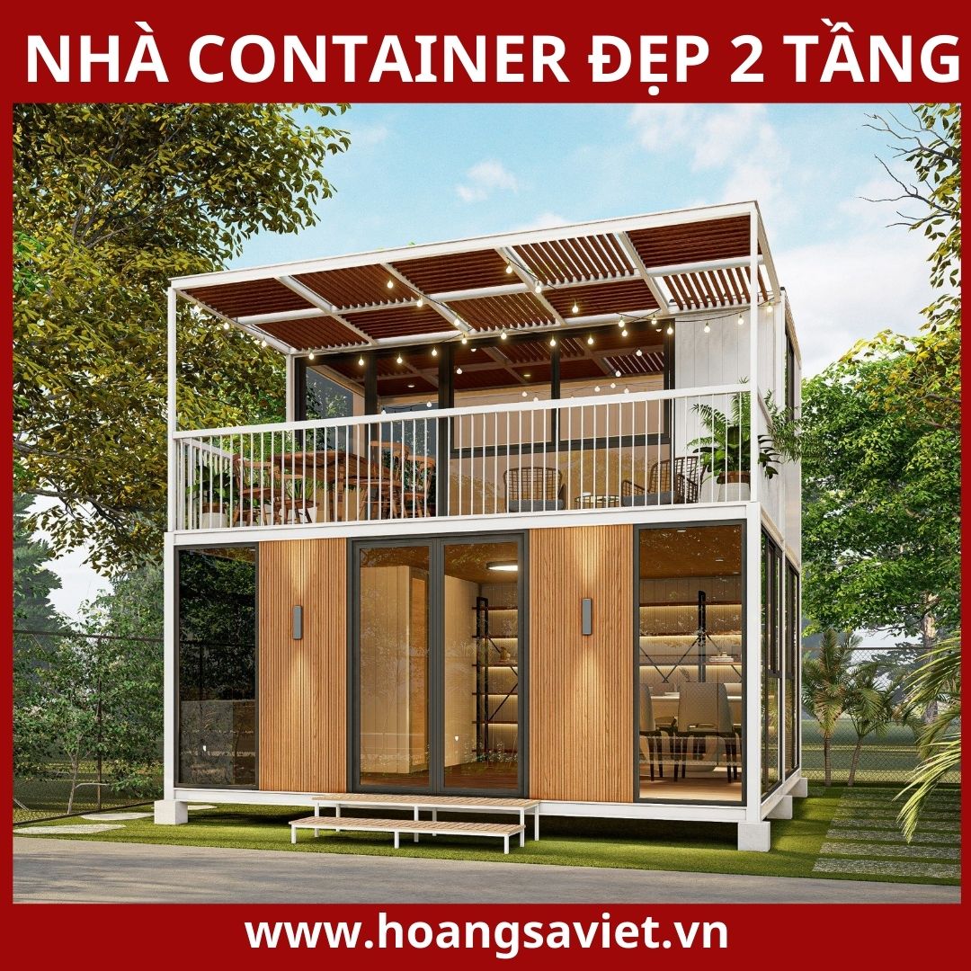 Beautiful 2-storey container house