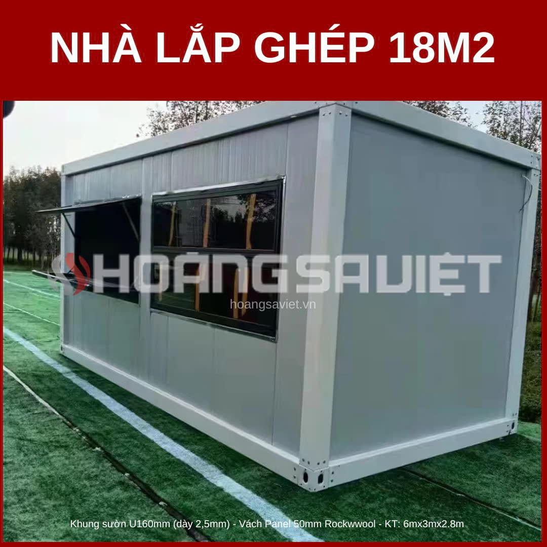 Nhà lắp ghép 18m2 Nhà lắp ghép 18m2