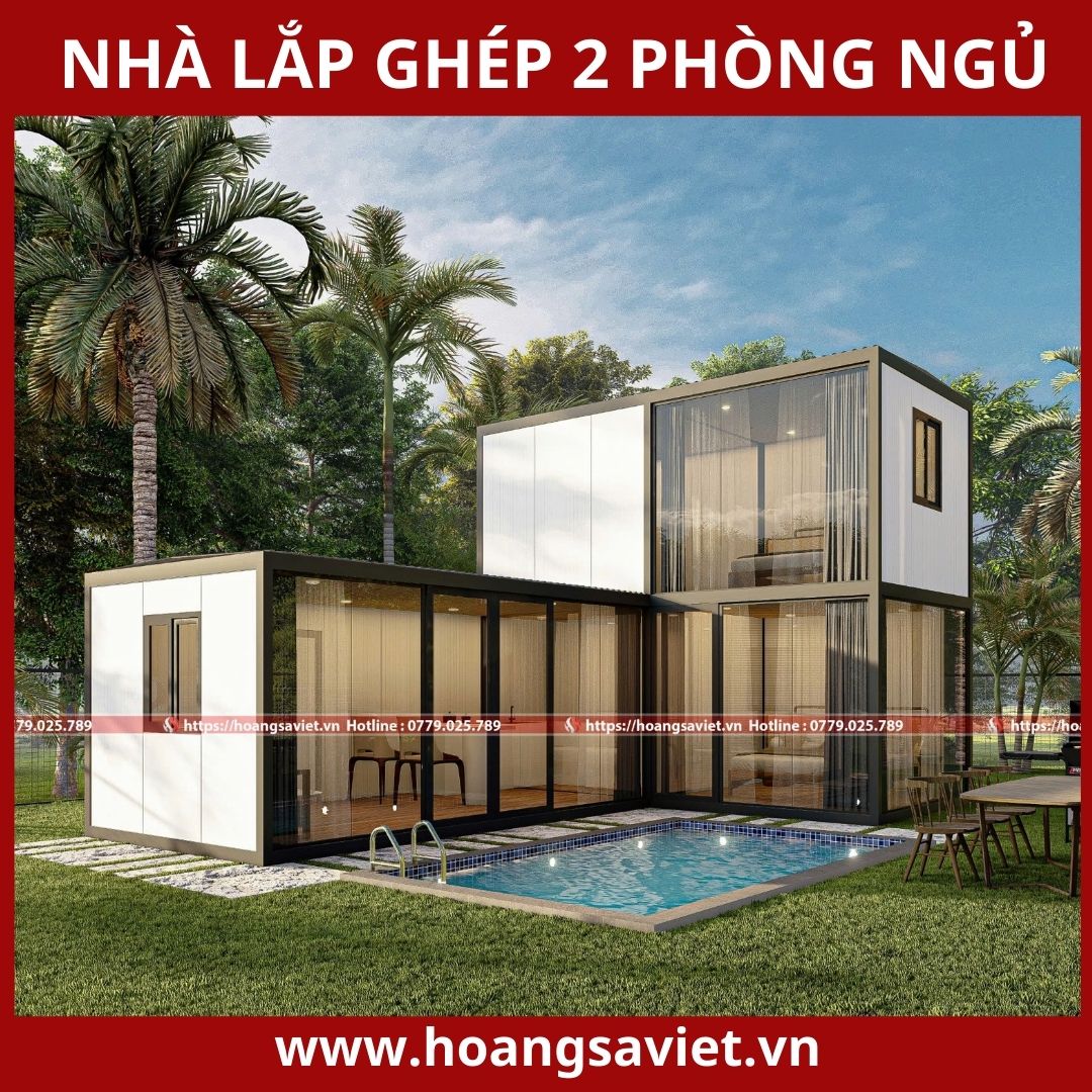 Nhà lắp ghép 2 phòng ngủ