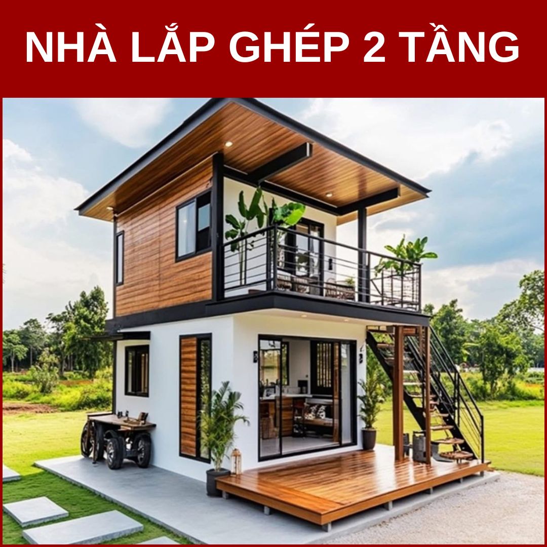 Cấu tạo nhà lắp ghép 2 tầng