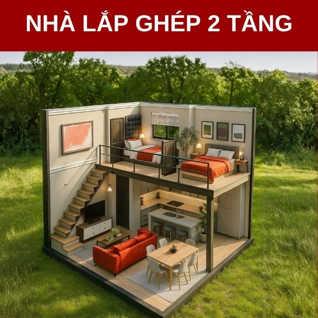 nhà lắp ghép trọn gói 200 triệu