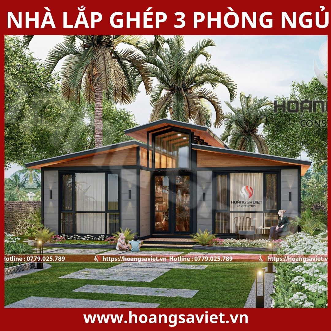 3 bedroom prefabricated house model
