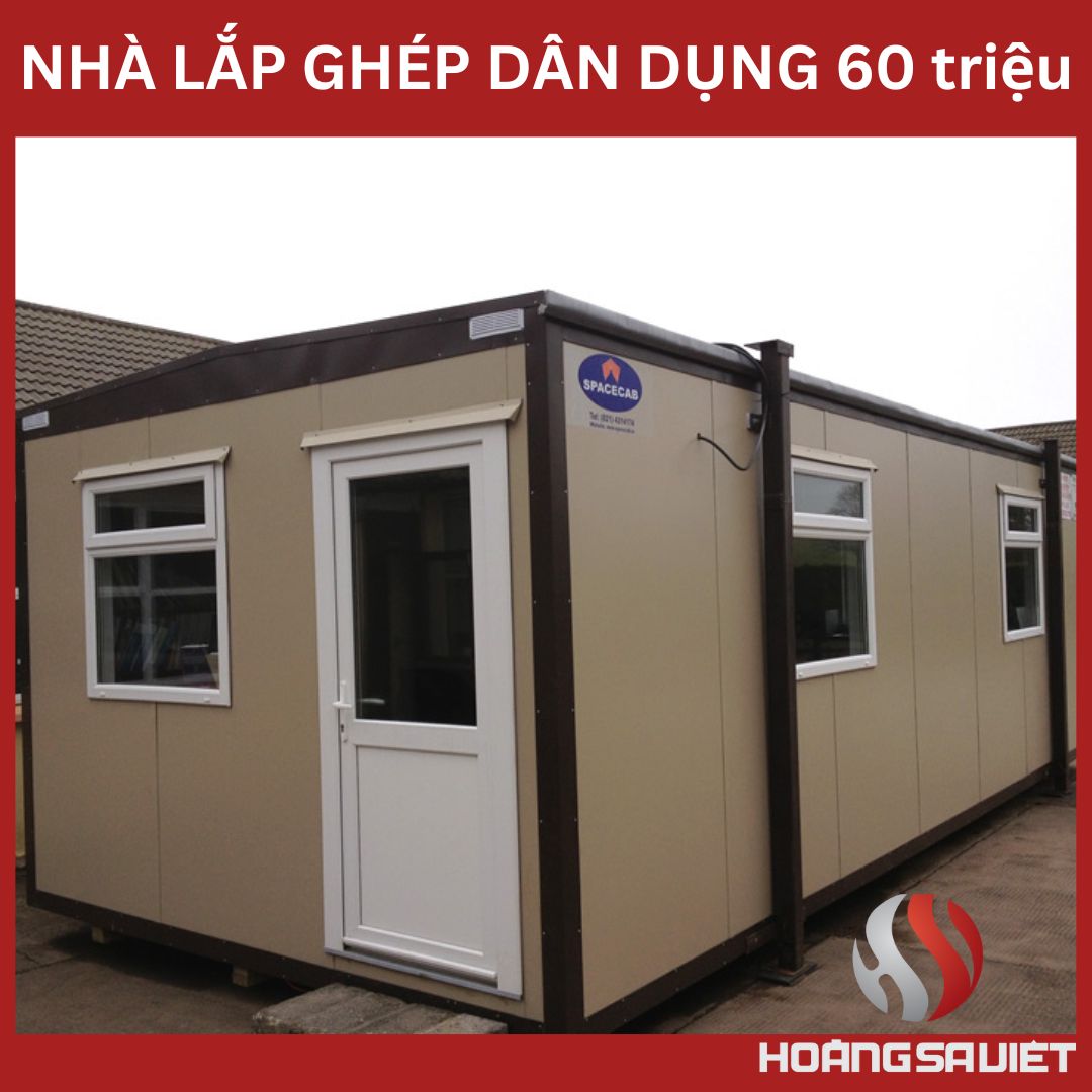 bên trong căn nhà lắp ghép 60 triệu