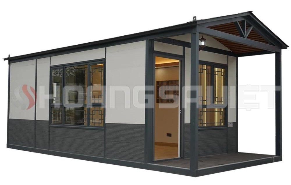 Nhà lắp ghép 1 tầng có phòng ngủ và nhà tắm