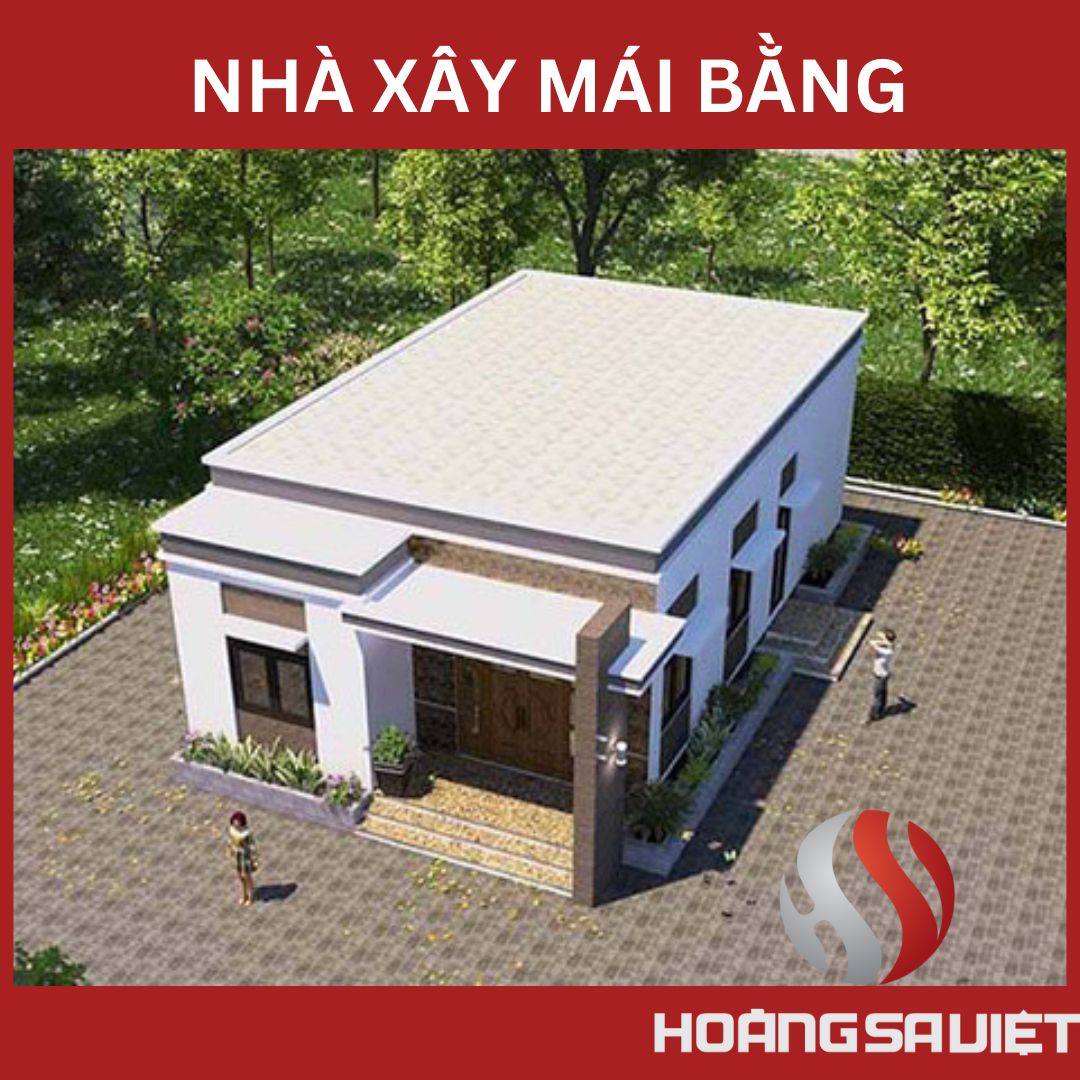 nhà lắp ghép mái bằng