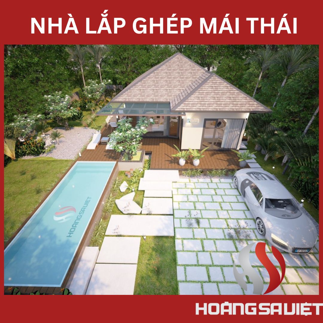 nhà lắp ghép mái thái