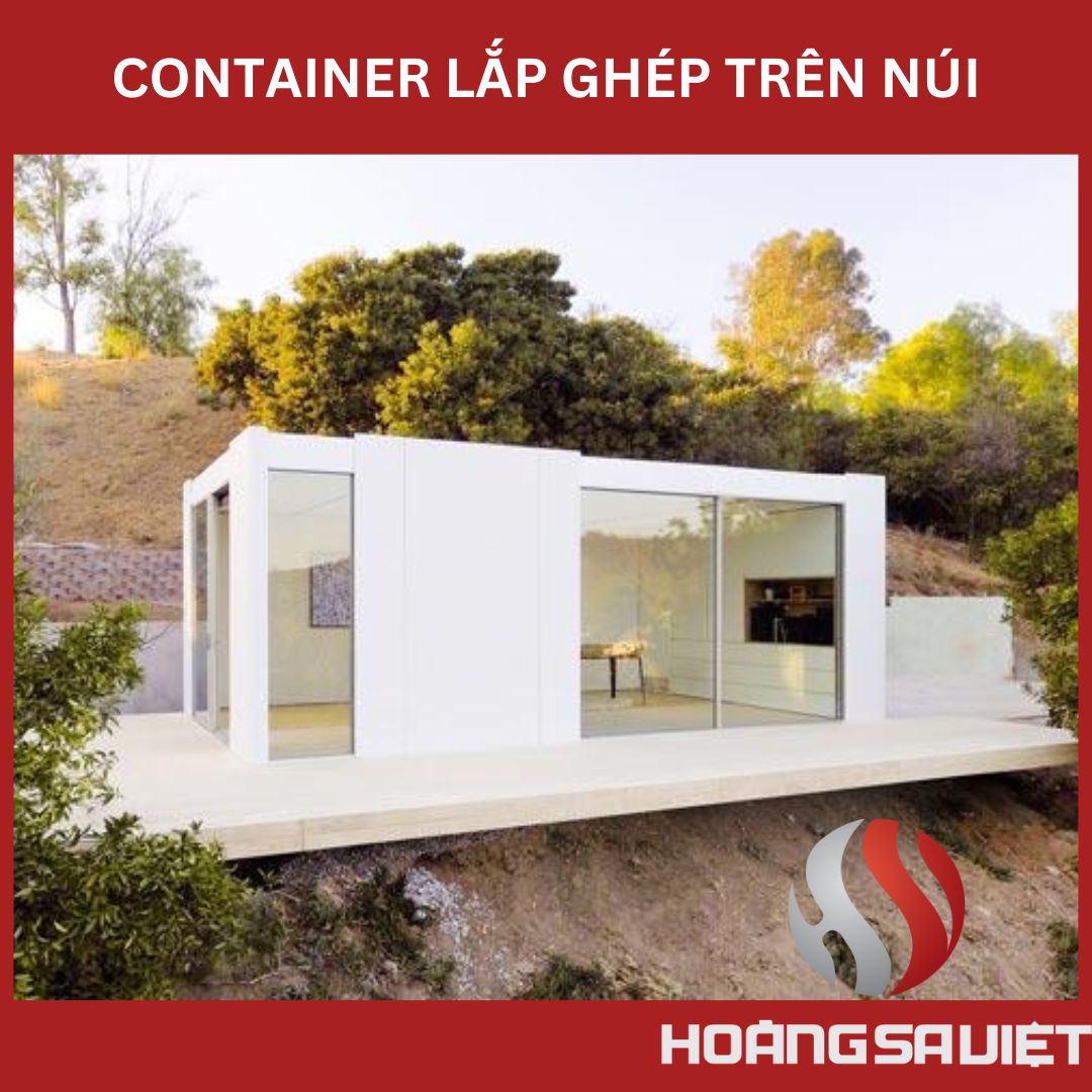 nhà container lắp ghép trên núi nhà container lắp ghép trên núi