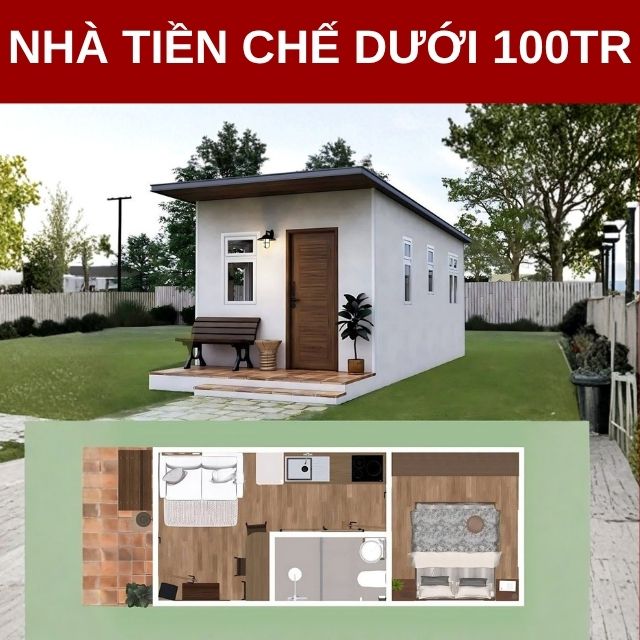 nhà tiền chế dưới 100 triệu