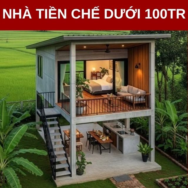 Nhà tiền chế dưới 100 triệu