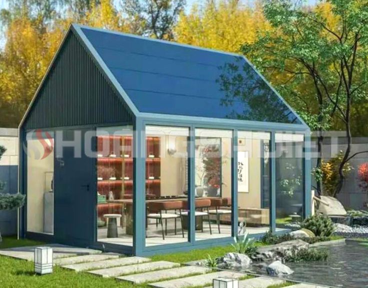 Thai roof style assembled garden house model