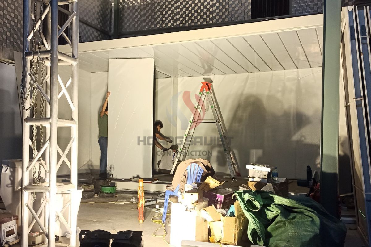 Pre-assembled container office