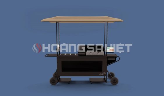 Mẫu xe đẩy bán hàng rong đẹp Mẫu xe đẩy bán hàng rong đẹp