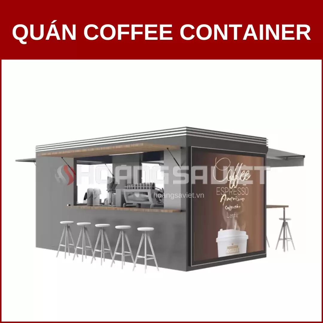 Thiết kế quán cafe container đôc đáo mới lạ và tiết kiệm chi phí   Quancafedep