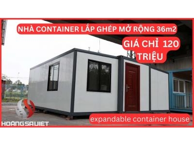 Nhà Container Lắp Ghép Mở Rộng 36M2 Giá Chỉ 120 Triệu Đồng Nhà Container Lắp Ghép Mở Rộng 36M2 Giá Chỉ 120 Triệu Đồng