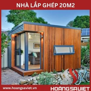 Mẫu Nhà Lắp Ghép 20M2 Tiện Nghi Mẫu Nhà Lắp Ghép 20M2 Tiện Nghi