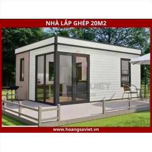 Mẫu Nhà Lắp Ghép 20M2 Tiện Nghi Mẫu Nhà Lắp Ghép 20M2 Tiện Nghi