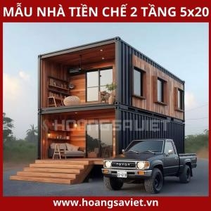 Mẫu Nhà Tiền Chế 2 Tầng 5X20 Sang Trọng Ấn Tượng, Chi Phí Thấp 2025 Mẫu Nhà Tiền Chế 2 Tầng 5X20 Sang Trọng Ấn Tượng, Chi Phí Thấp 2025