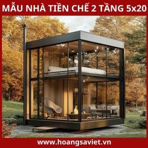 Mẫu Nhà Tiền Chế 2 Tầng 5X20 Sang Trọng Ấn Tượng, Chi Phí Thấp 2025 Mẫu Nhà Tiền Chế 2 Tầng 5X20 Sang Trọng Ấn Tượng, Chi Phí Thấp 2025